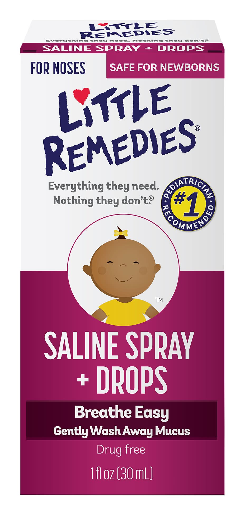 Little Remedies Saline Spray + Drops 30 ml
