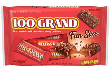 100 Grand Milk Chocolate Fun Size 10 oz