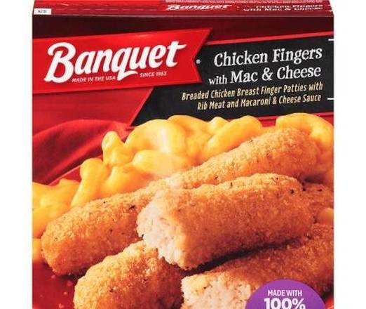 Banquet Chicken Fingers with Mac & Cheese