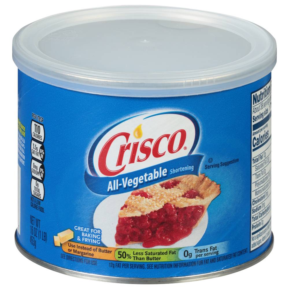 Crisco All-Vegetable Shortening 16 oz