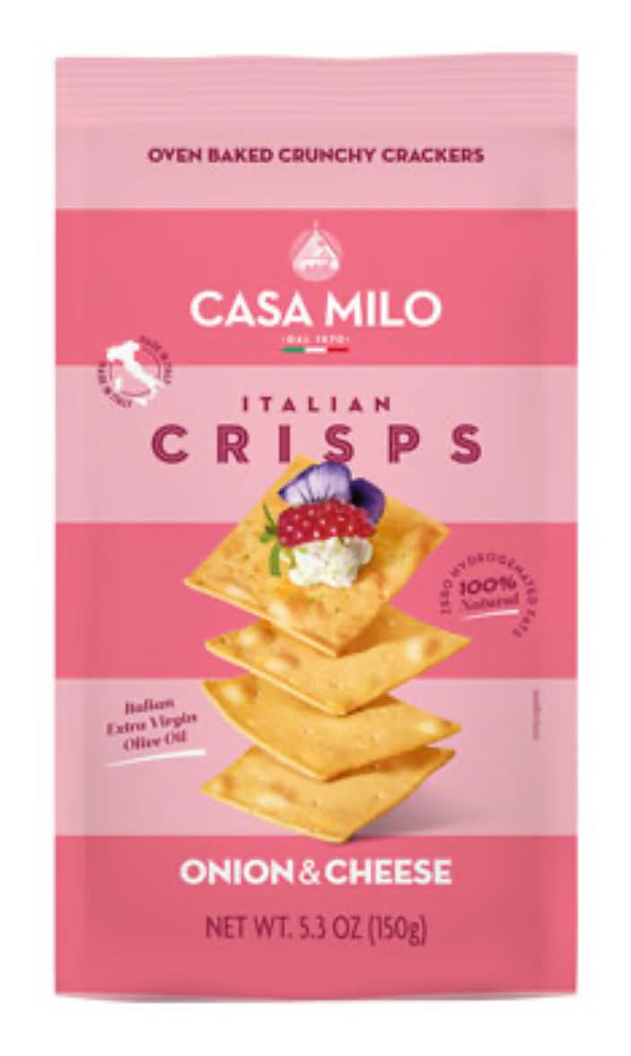 Casa Milo Italian Crisps Onion & Cheese 5.3 oz
