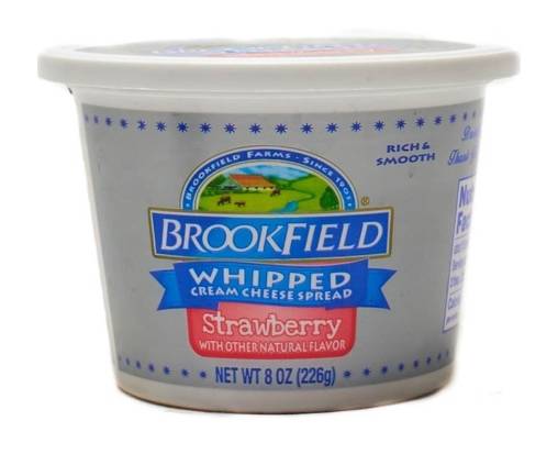 Brookfield Whipped Cream Cheese Spread Strawberry 8 oz