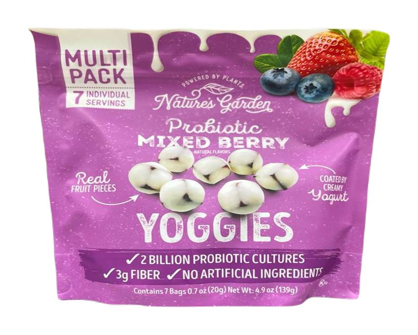 Nature's Garden Probiotic Mixed Berry Yoggies 7 ct