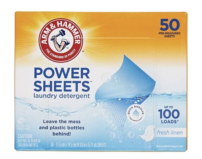Arm & Hammer Power Sheets Laundry Detergent 50 ct