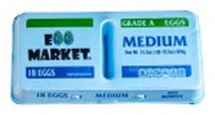 Egg Market Medium White Eggs 18 ct