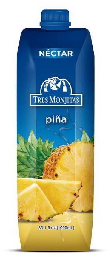 Tres Monjitas Néctar Piña 33.8 oz