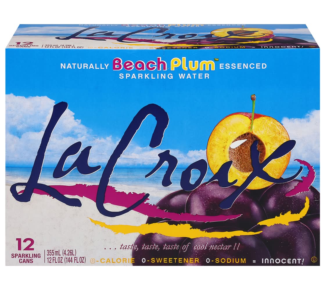 LaCroix Sparkling Water Beach Plum 12-12 oz