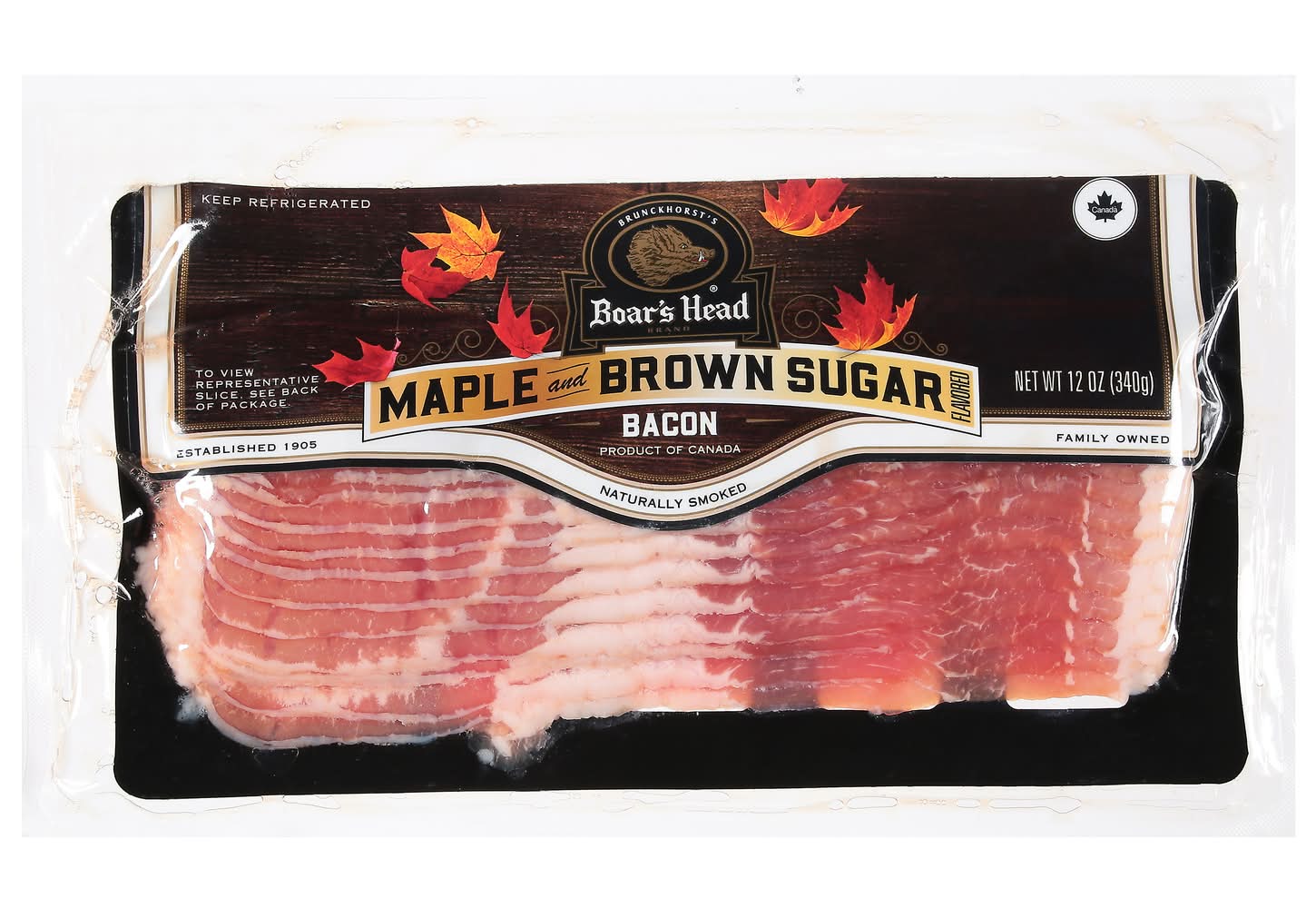 Boar's Head Maple & Brown Sugar Bacon 12 oz