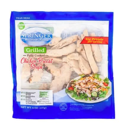Springer Mountain Farms Chicken Breast Strips Grilled 8 oz