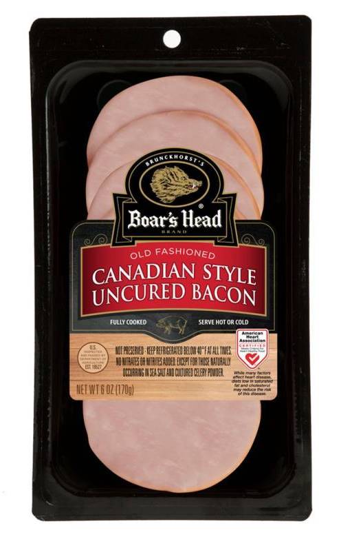 Boar's Head Canadian Style Uncured Bacon 6 oz