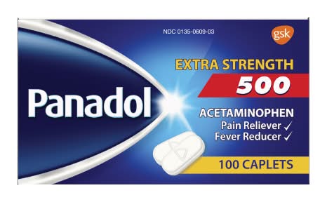 Panadol Extra Strength 500 100 ct