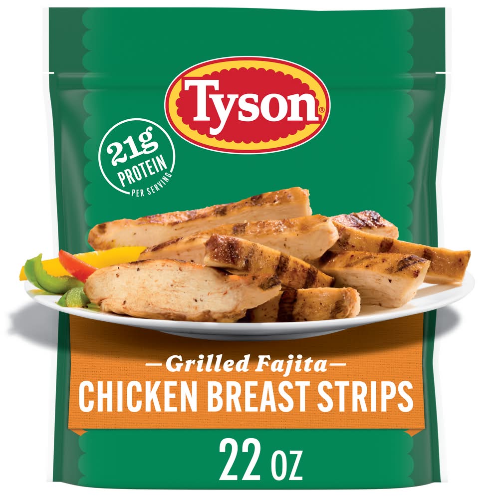 Tyson Grilled Fajita Chicken Breast Strips 22 oz
