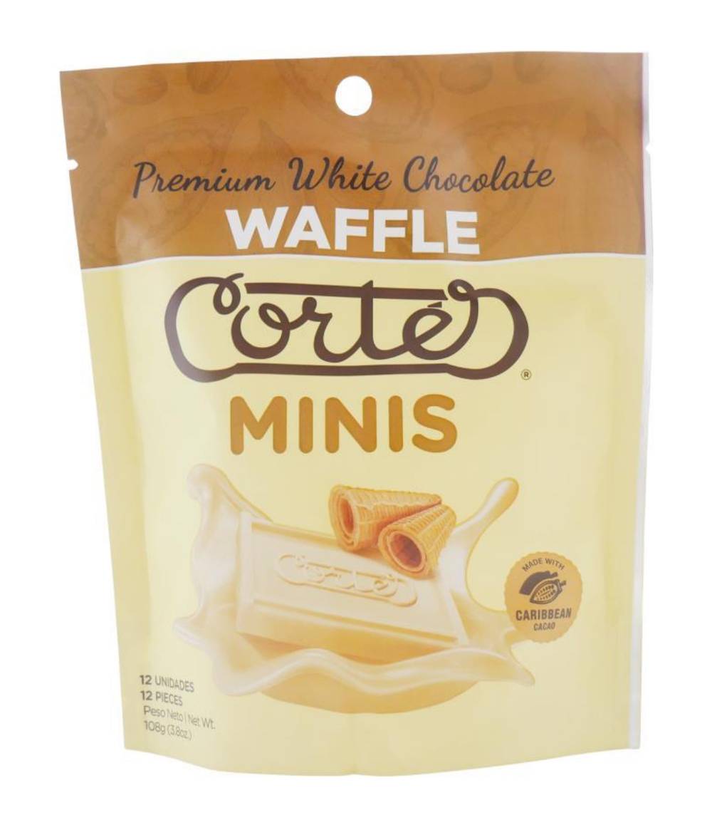 Cortes White Chocolate Waffle Minis 3.8 oz