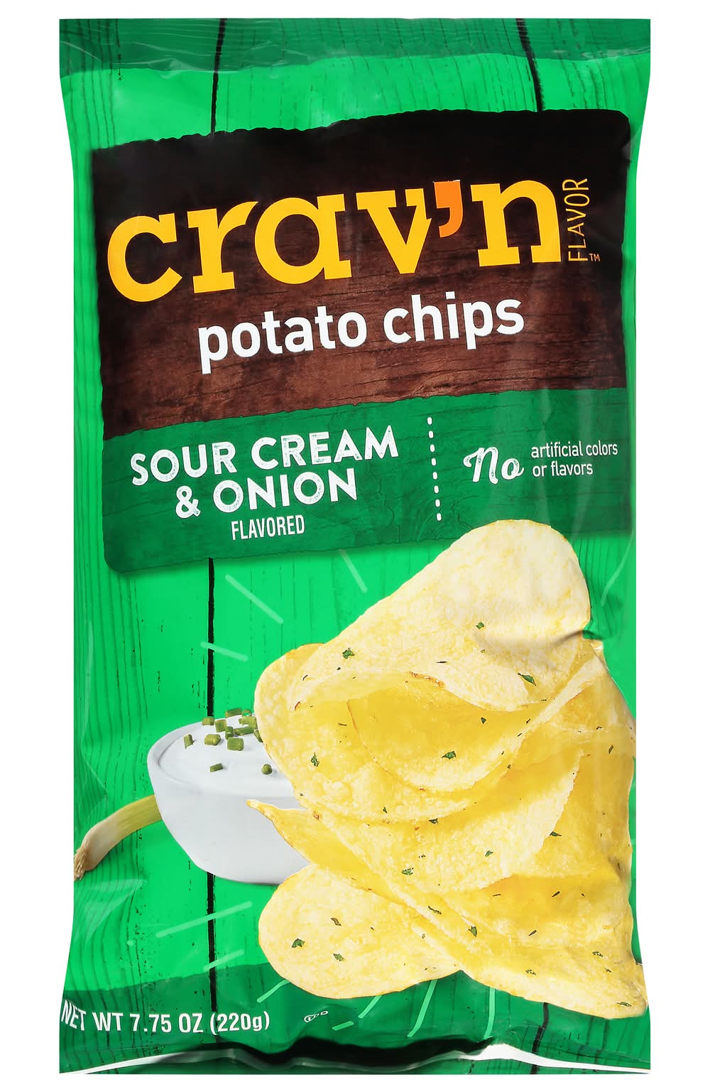 Crav'n Sour Cream & Onion Potato Chips 7.75 oz