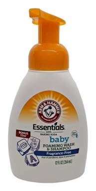 Arm & Hammer Essentials Baby Foaming Wash & Shampoo Fragrance Free 12 oz