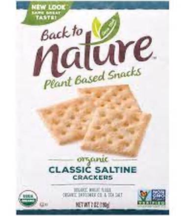 Back to Nature Organic Classic Saltine Crackers  7 oz