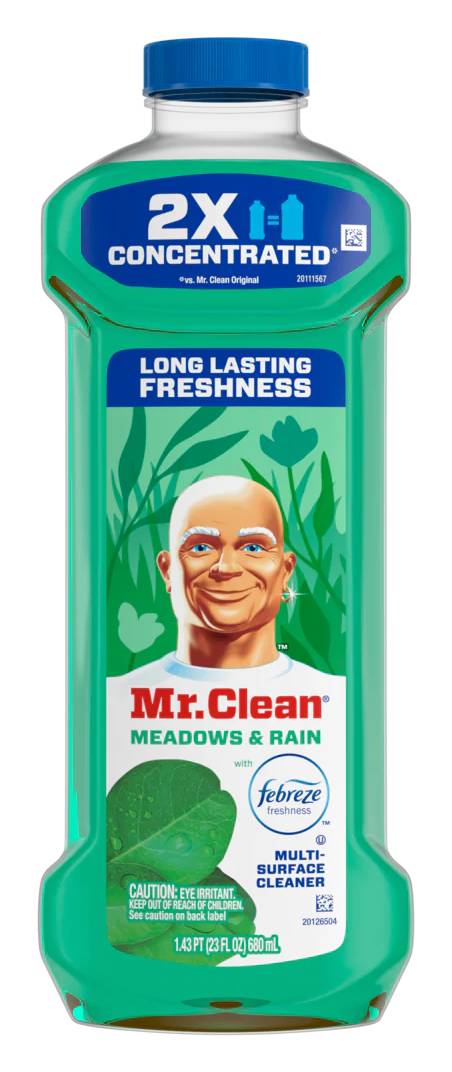 Mr. Clean 2x Concentrated Multi-Surface Cleaner with Febreze Meadows & Rain 23 oz