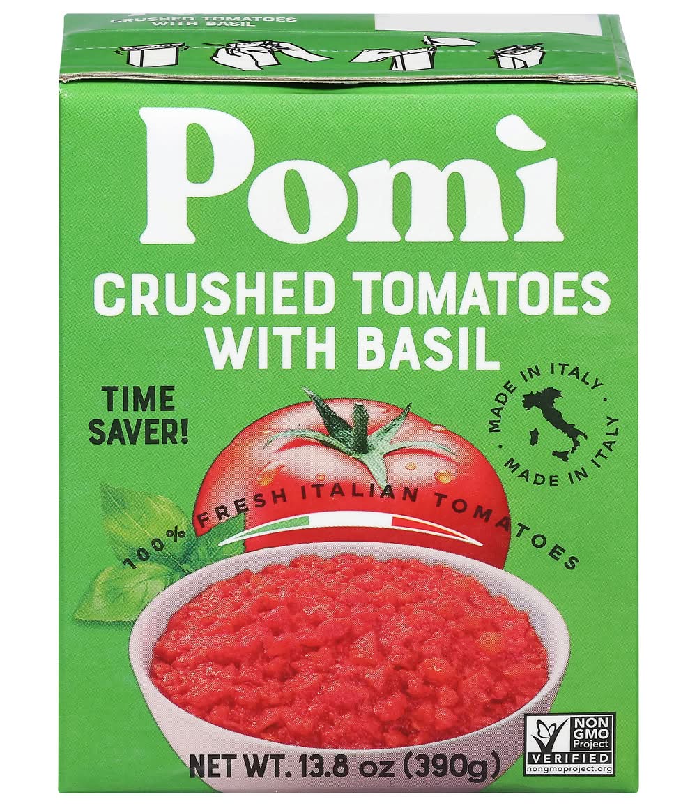 Pomi Crushed Tomatoes with Basil 13.8 oz