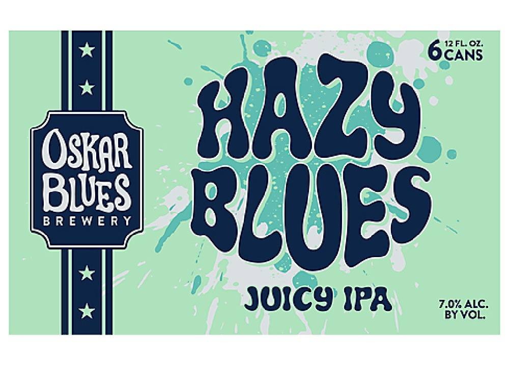 Oskar Blues Brewery Beer, Juicy Ipa, Hazy Blues 6-12 oz