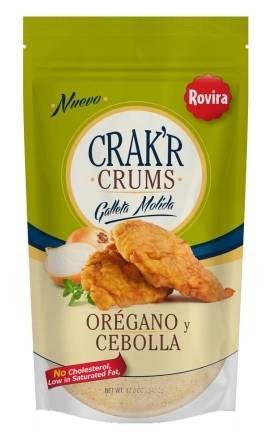 Rovira Crak’r Crums Cebolla y Orégano 12 oz