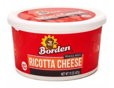 Borden Whole Fat Ricotta Cheese 15 oz