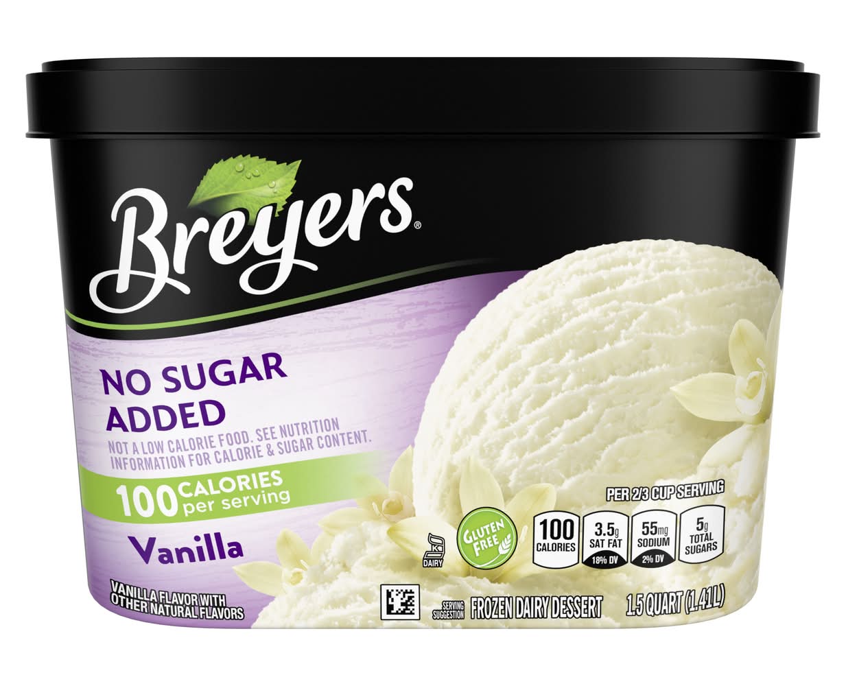 Breyer’s No Sugar Added Vanilla Ice Cream 1.5 qts