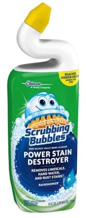 Scrubbing Bubbles Power Stain Destroyer Toilet Bowl Cleaner Rainshower 24 oz