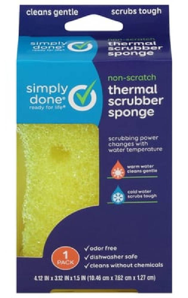 Simply Done Non - Scratch thermal Scrubber Sponge
