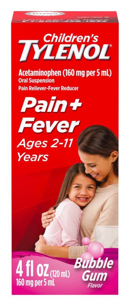 Tylenol Children’s Pain + Fever Bubble Gum 4 oz