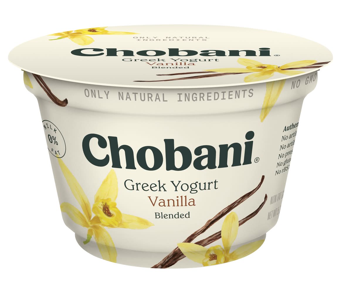 Chobani Greek Yogurt Blended Vanilla 5.3 oz