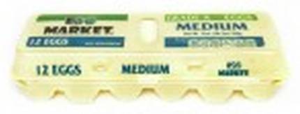 Egg Market Medium White Eggs 12 ct