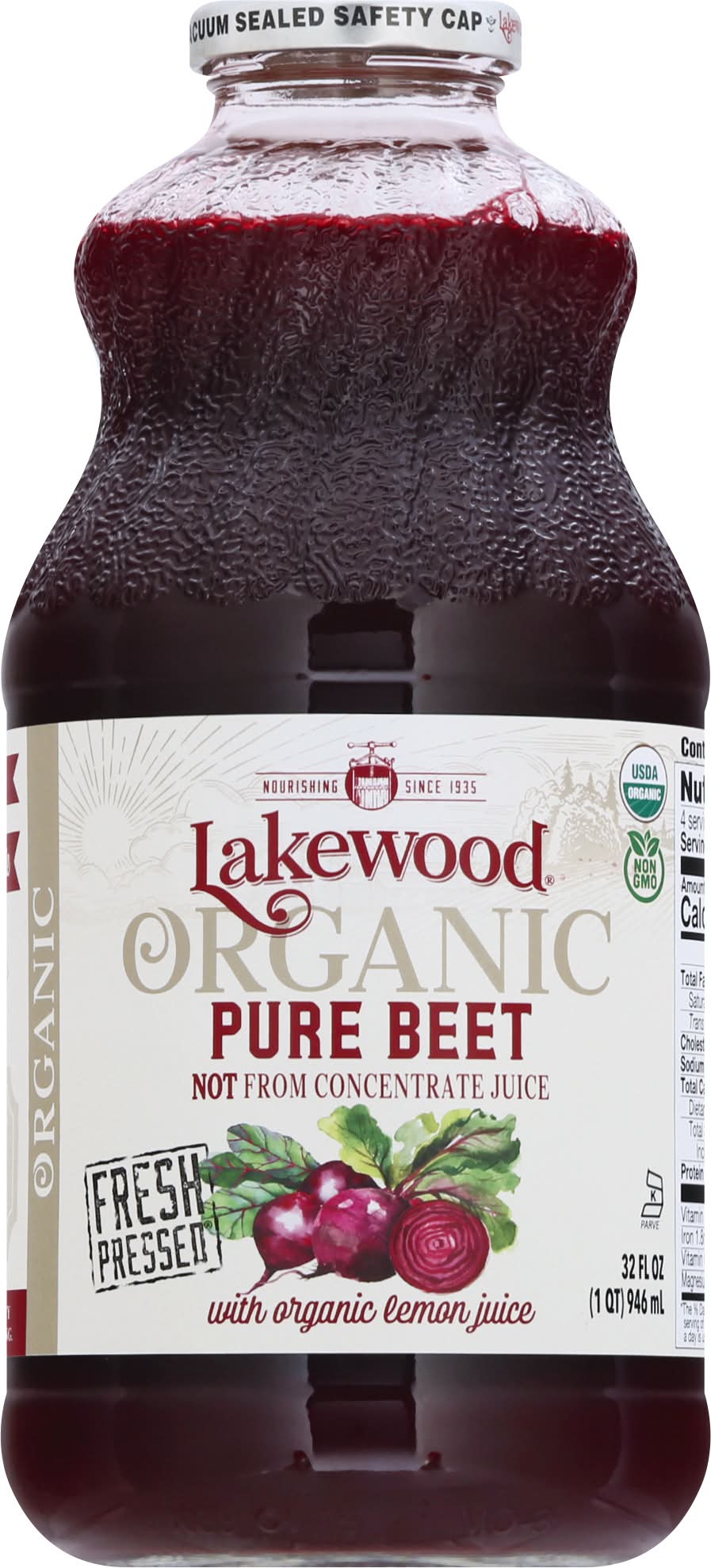 Lakewood Organic Pure Beet 32 oz