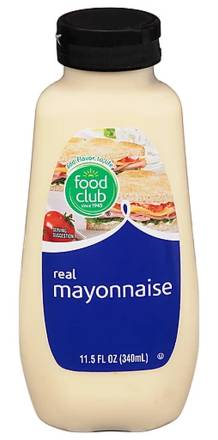 Food Club Real Mayonnaise 11.5 oz