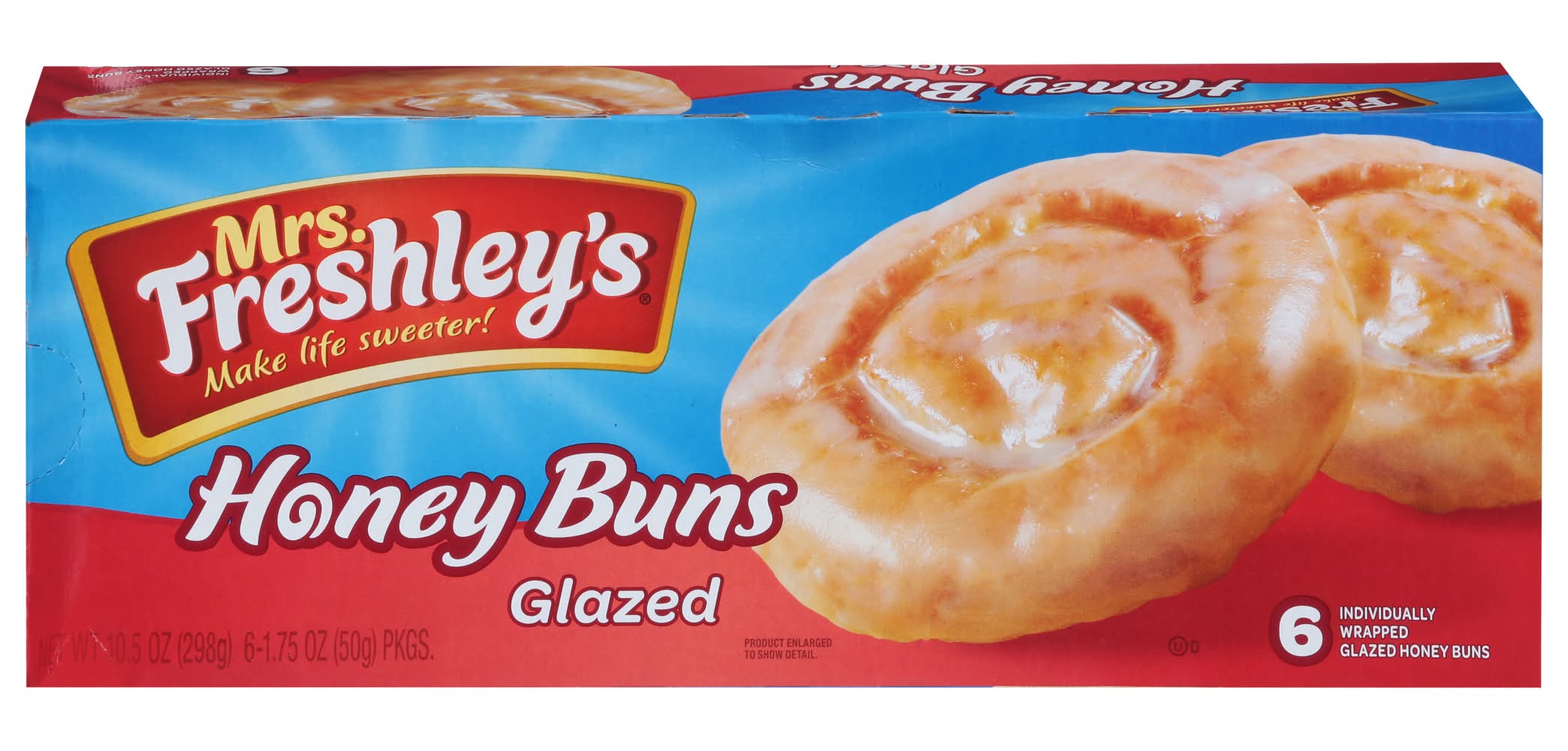 Mrs. Freshley’s Glazed Honey Buns 10.5 oz
