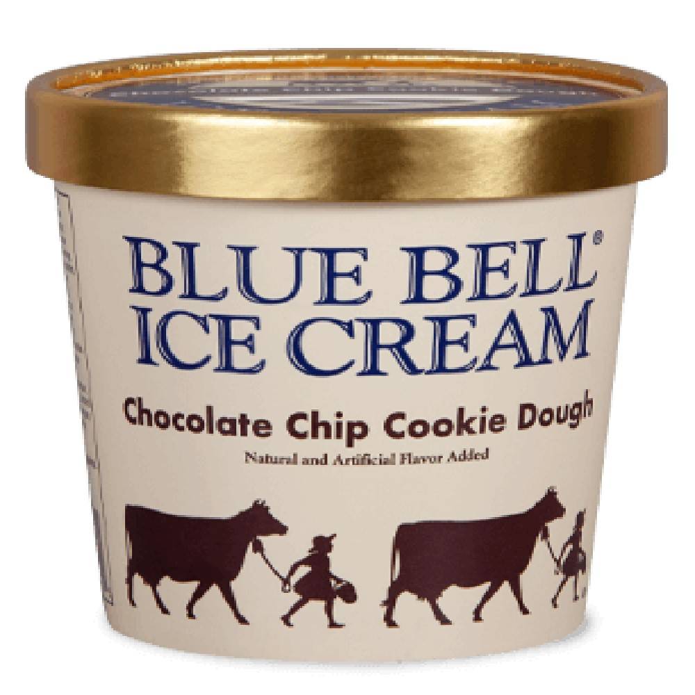 Blue Bell Ice Cream Chocolate Chip Cookie Dough 1 Pint