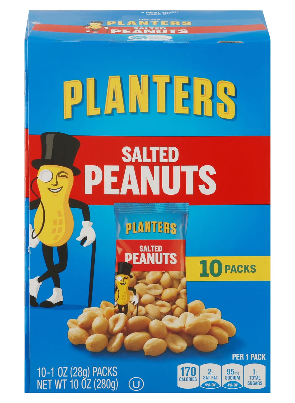 Planters Salted Peanuts 10 ct