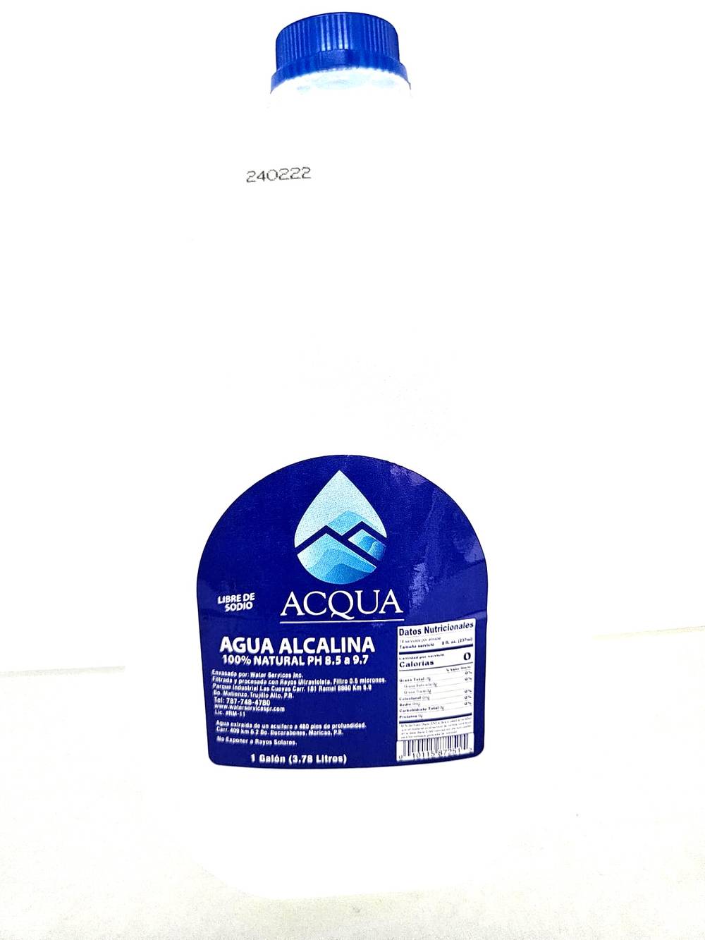 Acqua Agua Alcalina 128 oz