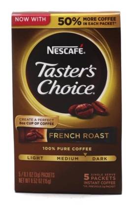 Nescafe Taster's Choice French Roast 6-0.1 oz