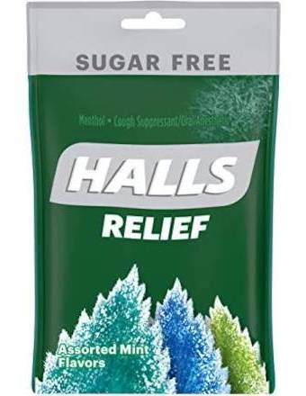 Halls Relief Sugar Free Assorted Mint