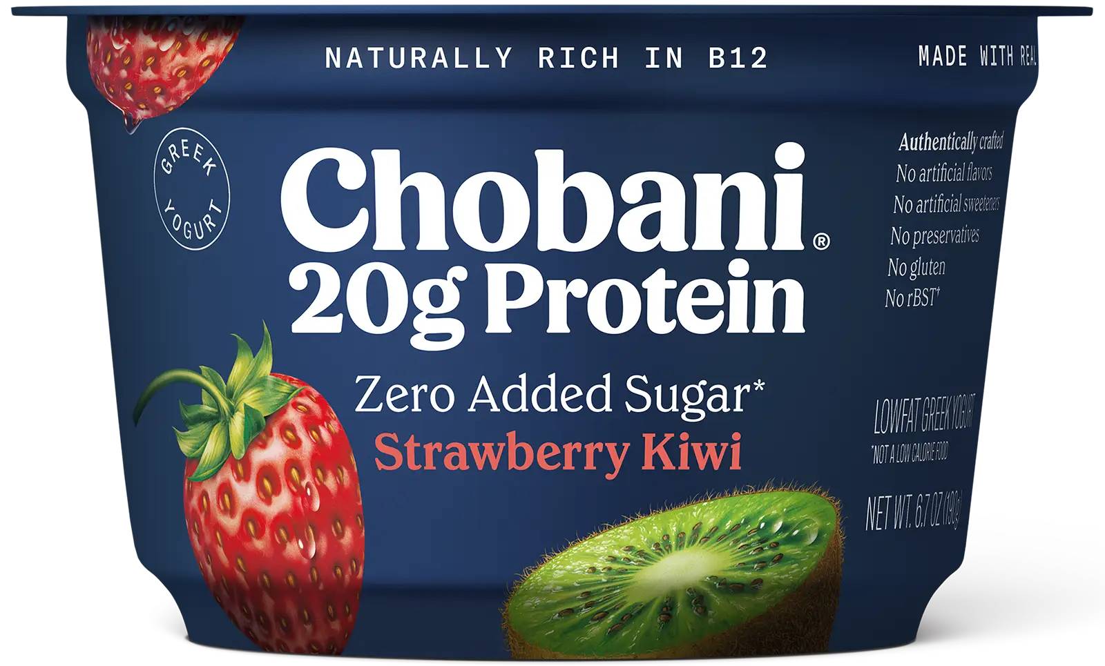 Chobani 20g Protein ZAS Strawberry Kiwi Yogurt 6.7 oz