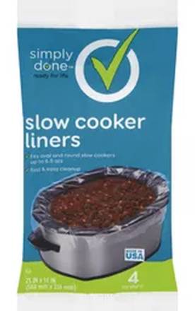 Simply Done Slow Cooker Liners 4 ct
