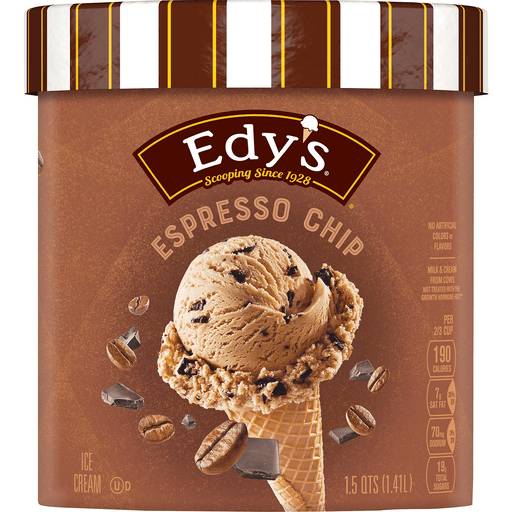 Edy’s Espresso Chip Ice Cream 1.5 qts