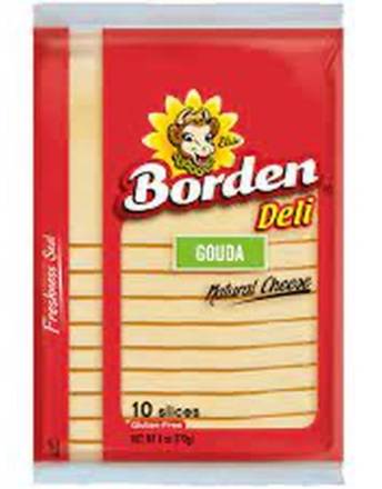 Borden Deli Gouda Natural Cheese Slices 6 oz
