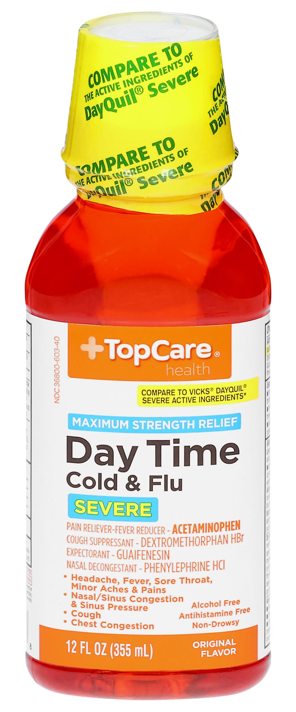 TopCare Health DayTime Severe Cold & Flu Vapor Ice 12 oz