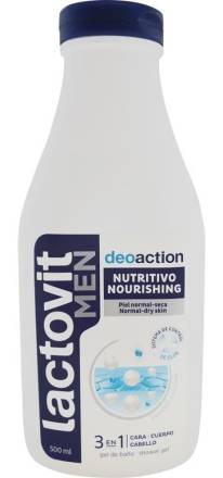 Lactovit Men DeoAction Nutritivo 3-en-1 500 ml