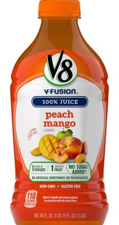V8 V-Fusion Peach Mango 46 oz