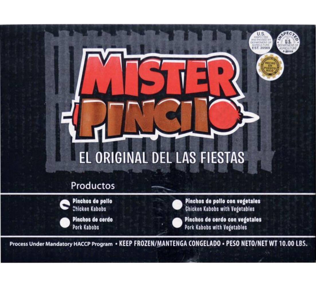 Mister Pincho Pinchos de Cerdo 10 lbs