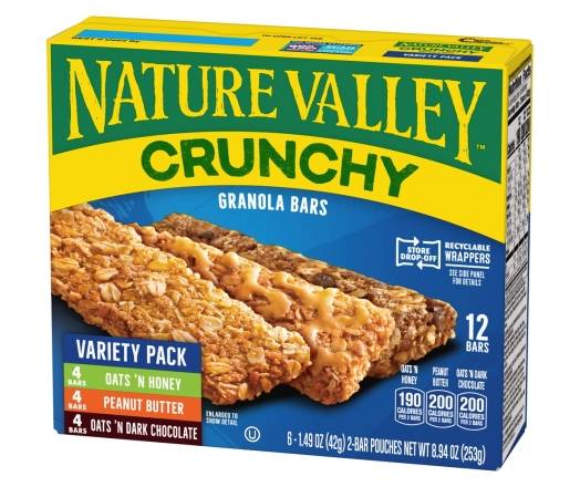 Nature Valley Variety Pack Crunchy Granola Bars 12 ct