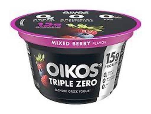 Dannon Oikos Triple Zero Mixed Berry 5.3 oz