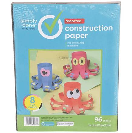 Simply Done Construction Paper 96 sheets